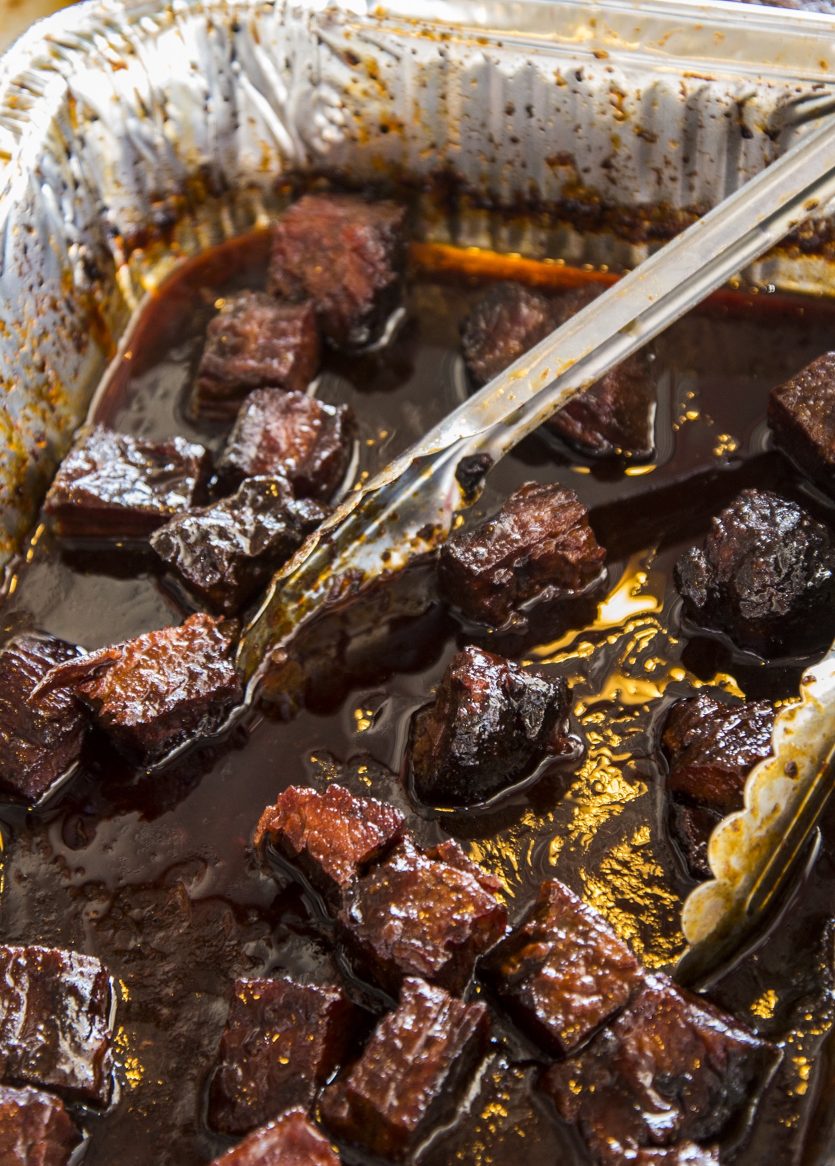 burnt ends in apple butter bbq sauce