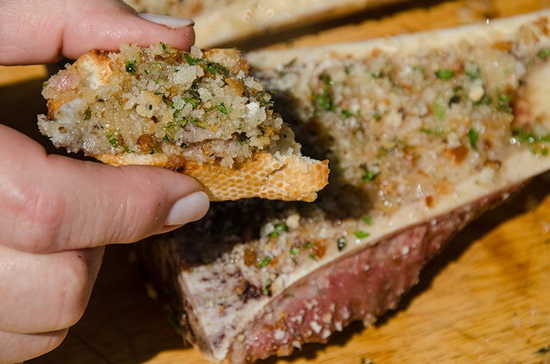 smoked beef marrow.