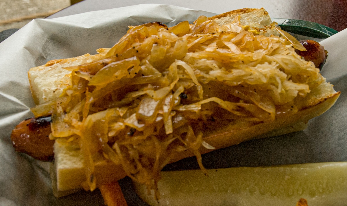hotdog on french bread