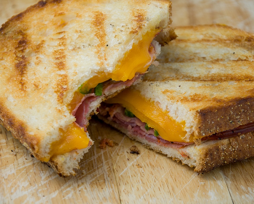 grilled cheese sandwich.