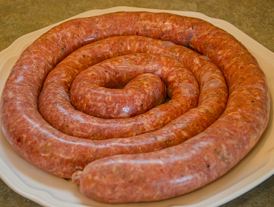italian sausage.