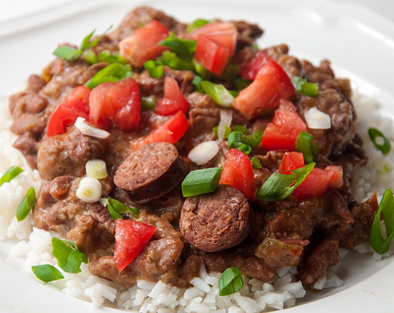red beans and rice.