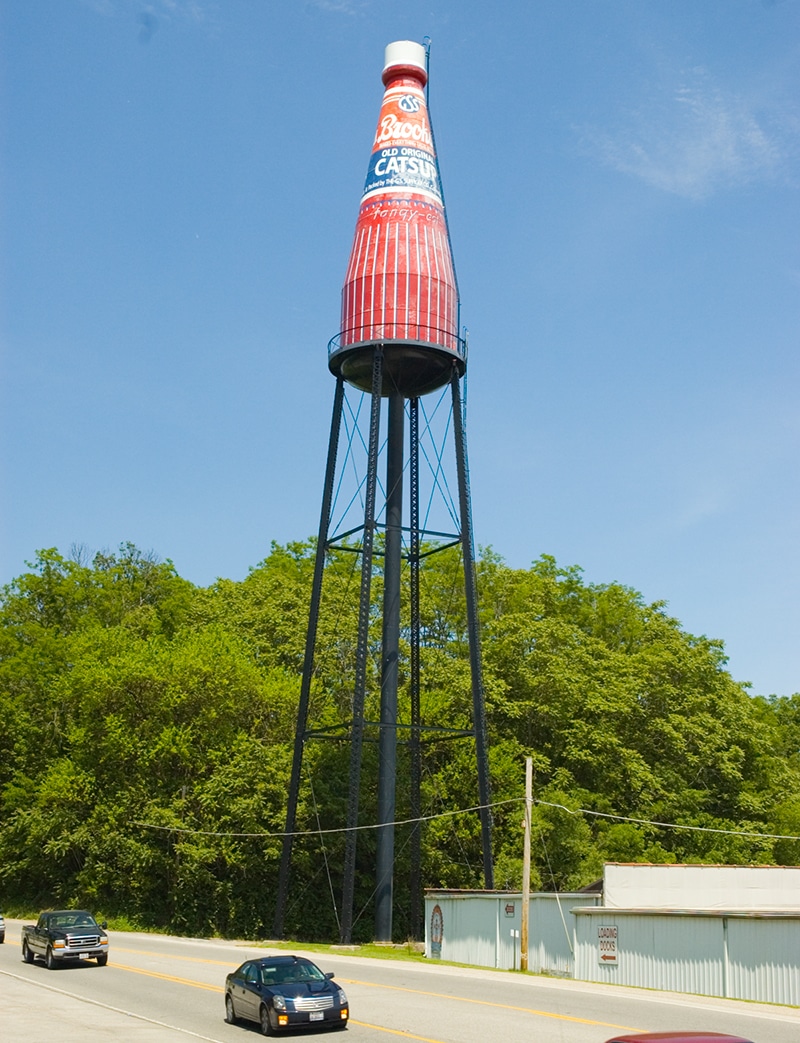 ketchup water tower in collinsville il.
