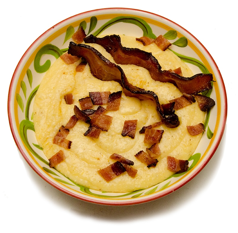 grits with bacon.