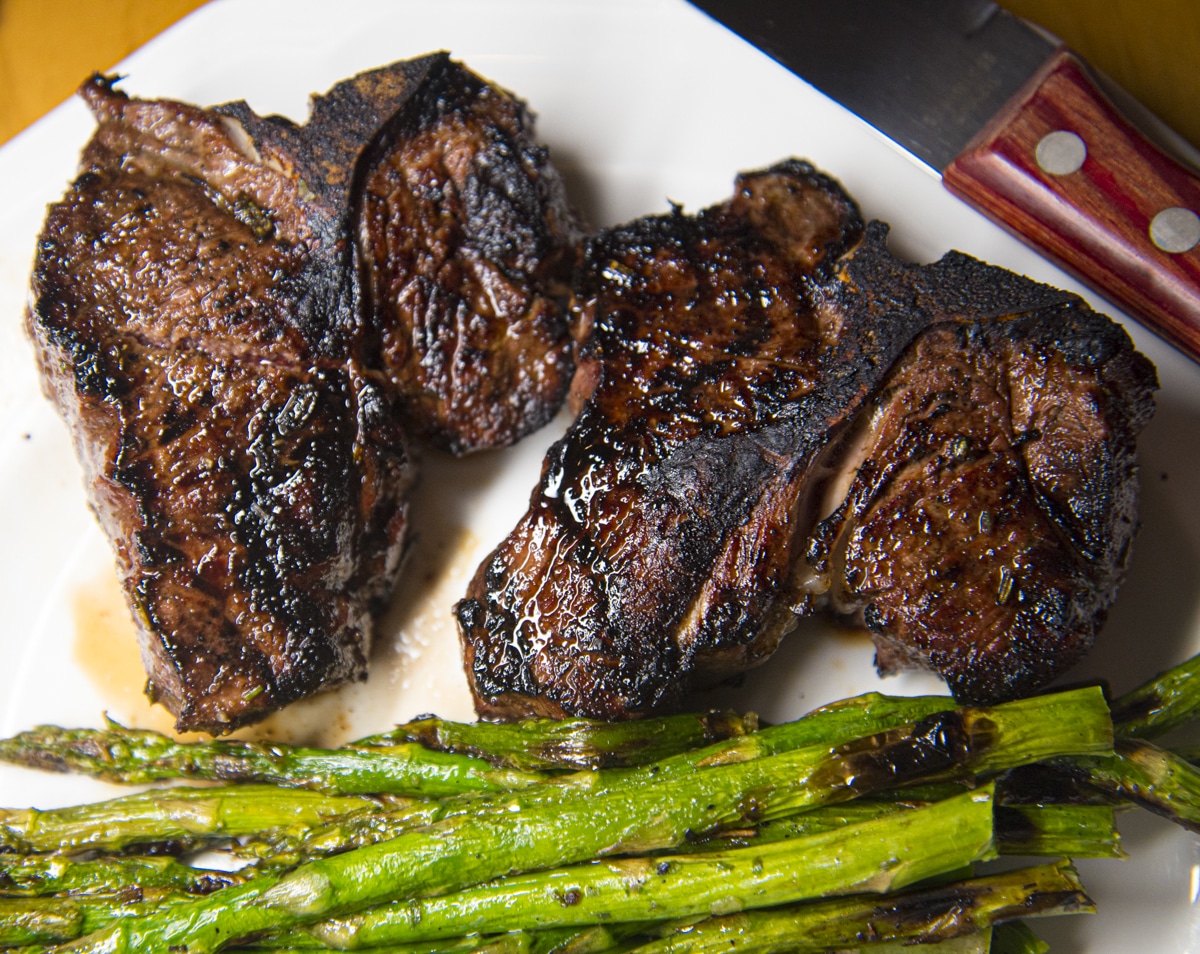 lamb chops in kentucky black sauce