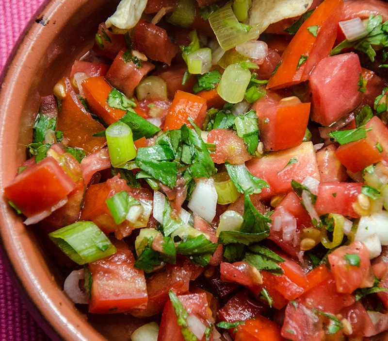 grilled salsa roja.