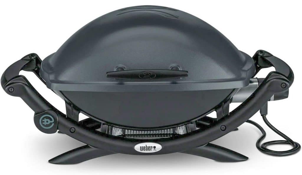 Weber electric grill front view