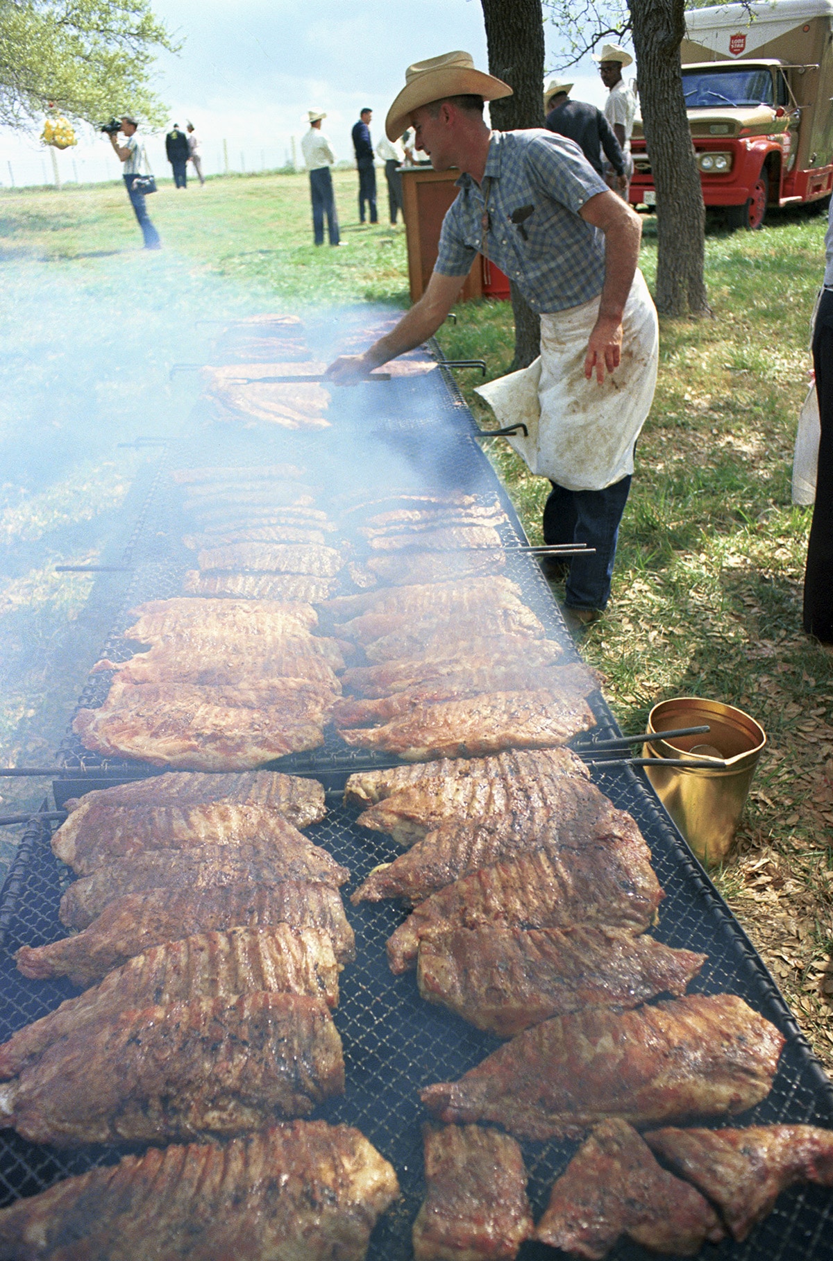 cowboy at lbj bbq