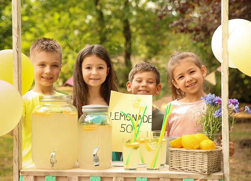 lemonade stand.