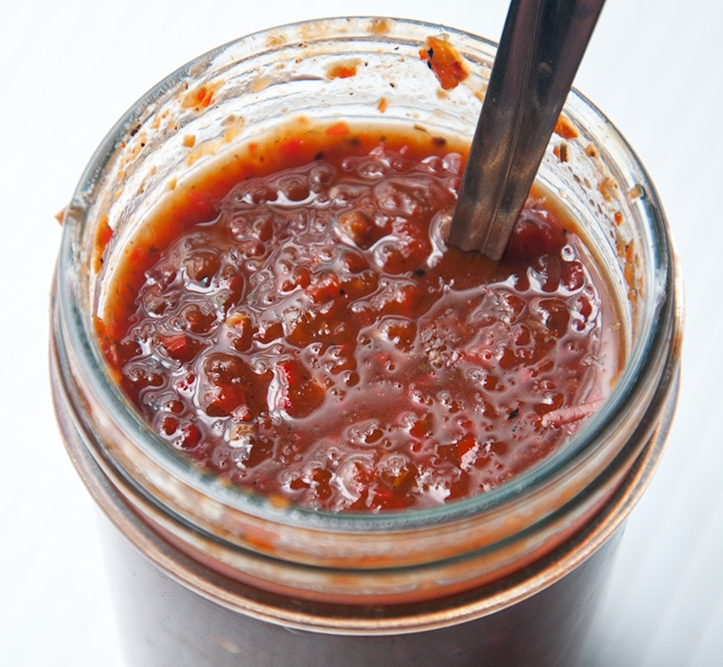 home made hot sauce.