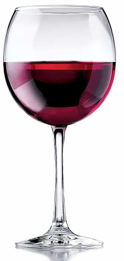 red wine glass