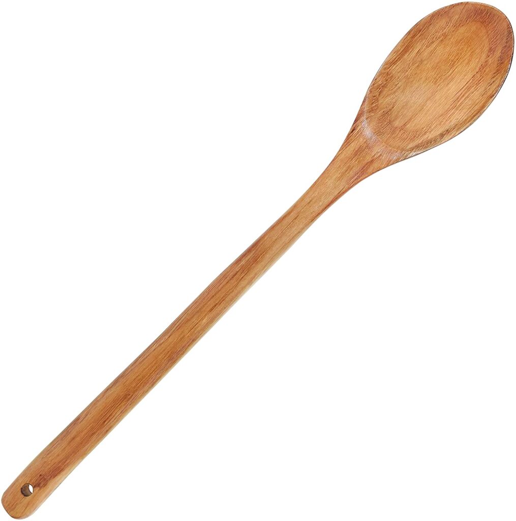 wooden stirring spoon