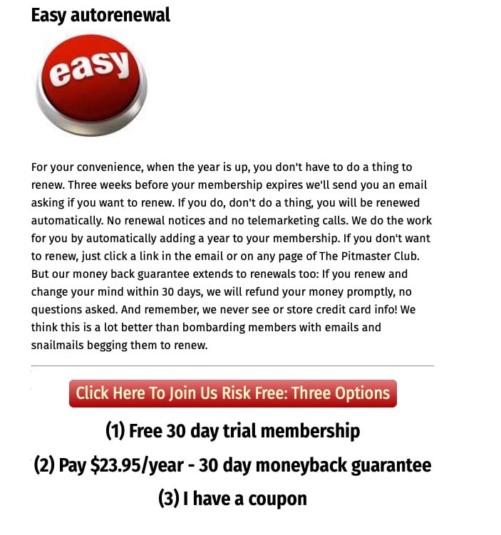 auto renewal promo
