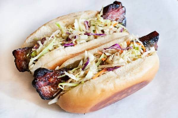 bacon hot dog