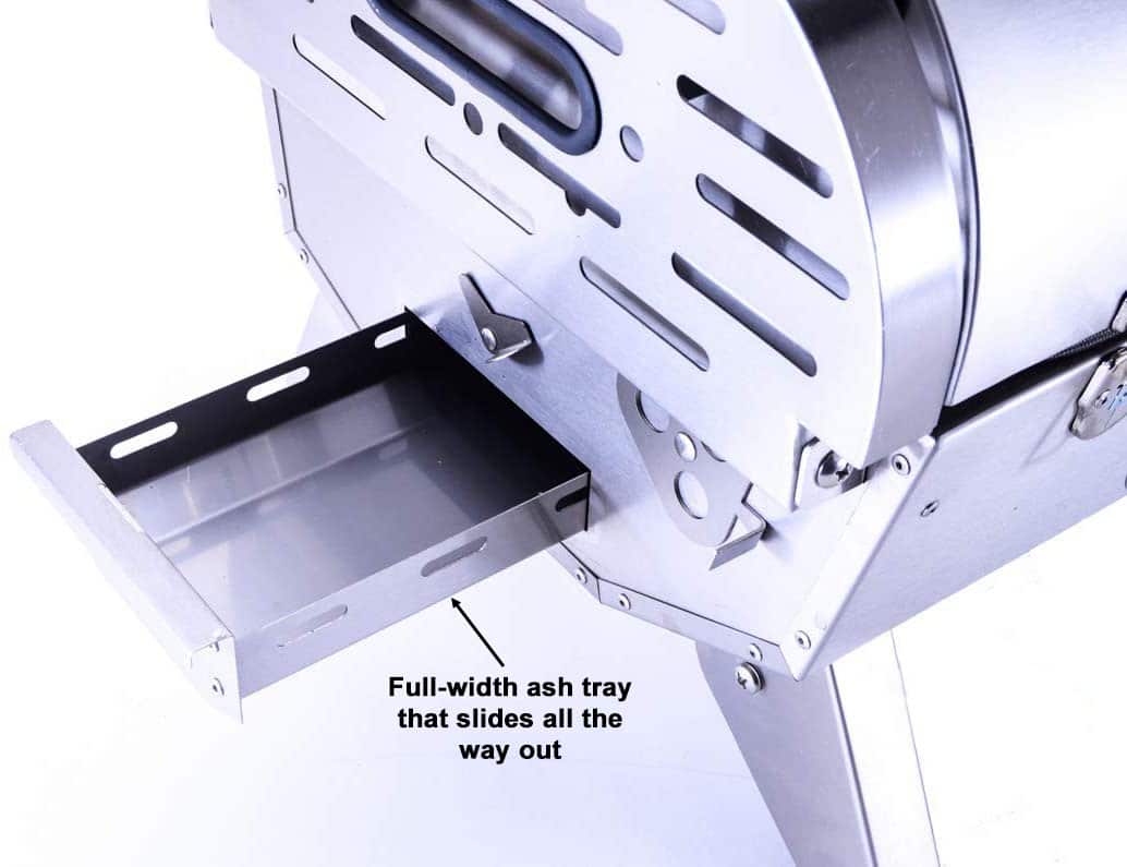 BBQube Ash Tray Feature