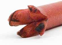 grilled hot dog