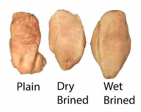 chicken in different brines