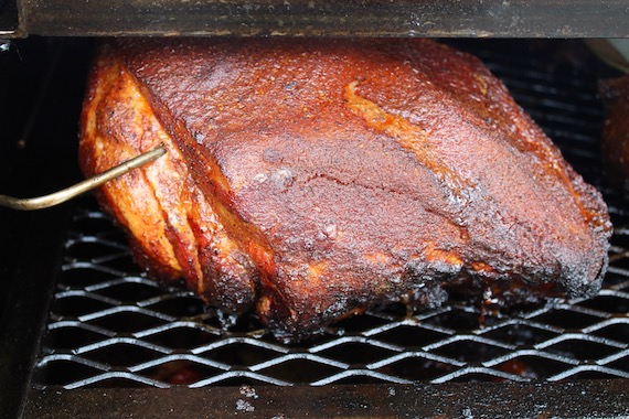 cooked smoked pork butt