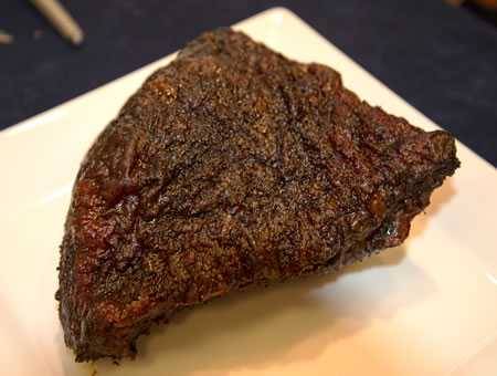 blackened meat