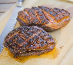 Grilled duck breast