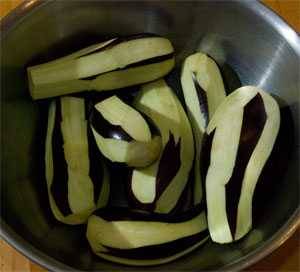 eggplant peeled