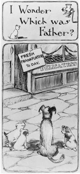 a hot dog cartoon