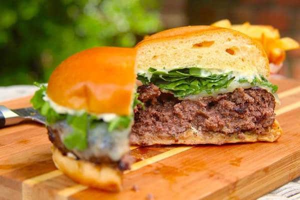 Grilled Kangaroo Burger