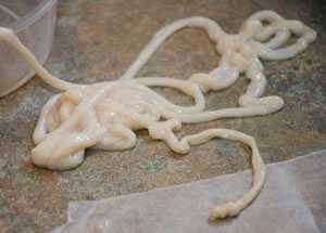 sausage casing ready to get stuffed
