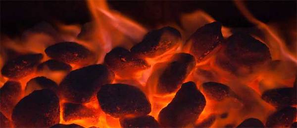charcoal fire