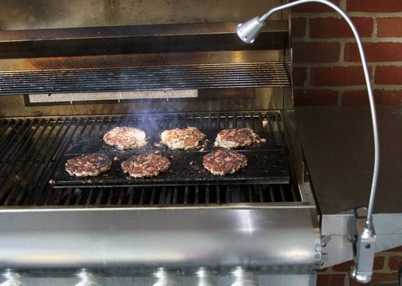 led light on grill