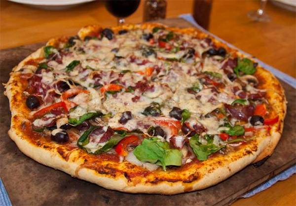 grilled capicola pizza