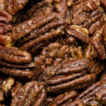 pecans with a sweet glaze