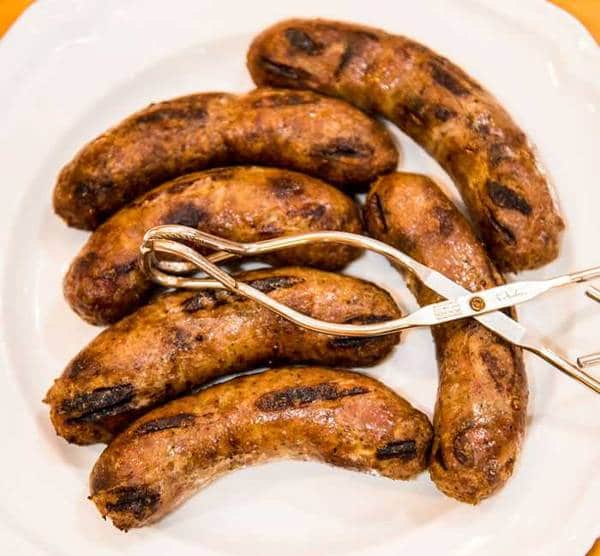 Grilled lamb Merguez Sausage