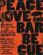 cover of peace love and barbecue cookbook