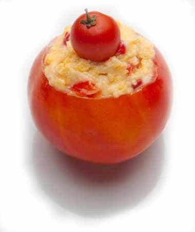 Pimento cheese in a tomato