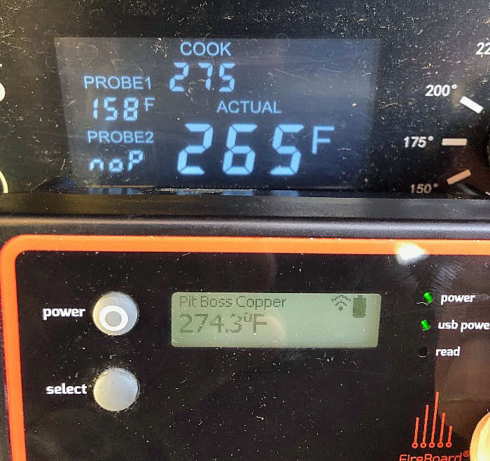 Pit Boss 5-Series temperature readings