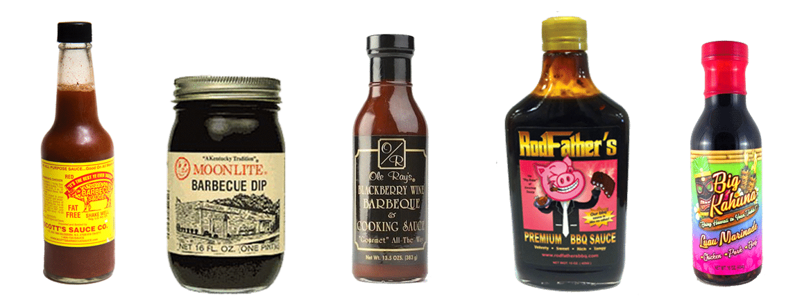 variety of barbecue sauce