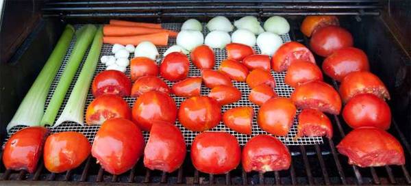 tomatos and onions smoking