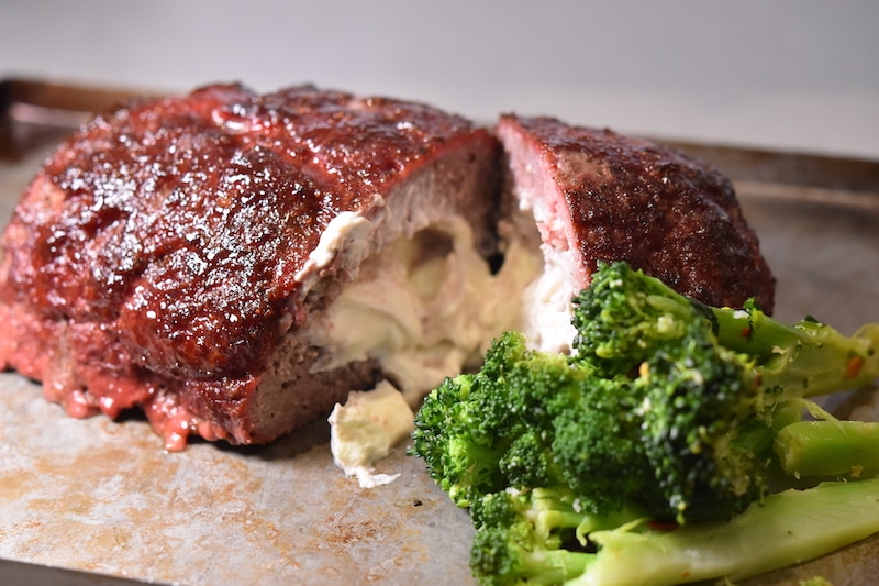 smoked meatloaf with cumberland sauce