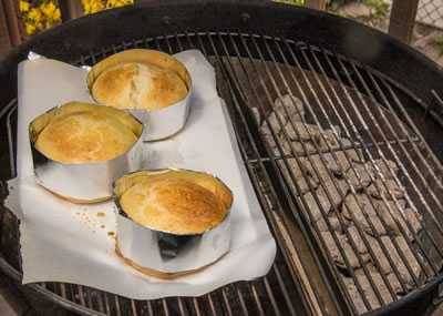 Slow 'N Sear baking brioche buns
