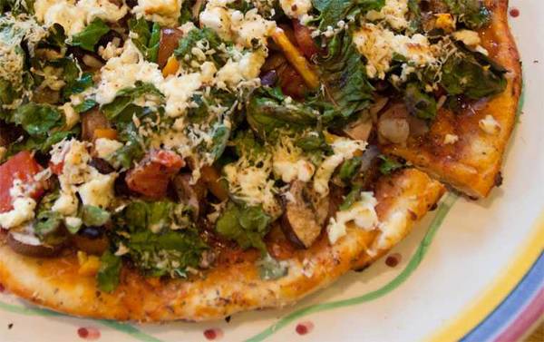pizza on a plate