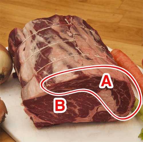 prime rib with muscles labeled