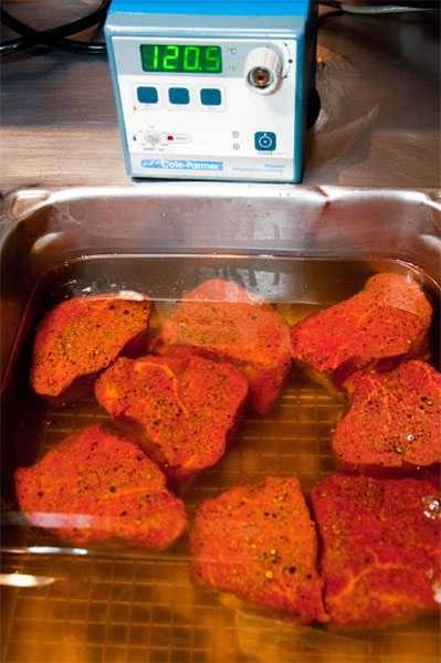 Steaks in clarified butter