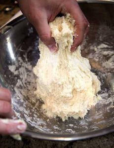 sticky pizza dough