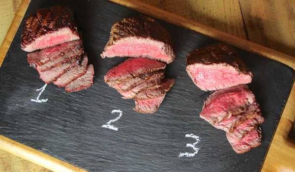 three fillet mignons