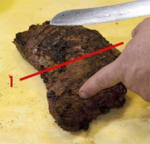 Slicing a tri-tip