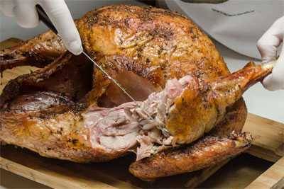 carving turkey