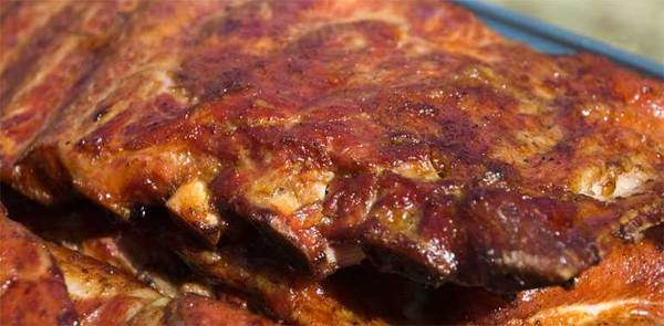 Cooked Tuscan pork ribs