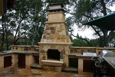 outdoor kitchen