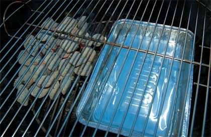 water pan in grill